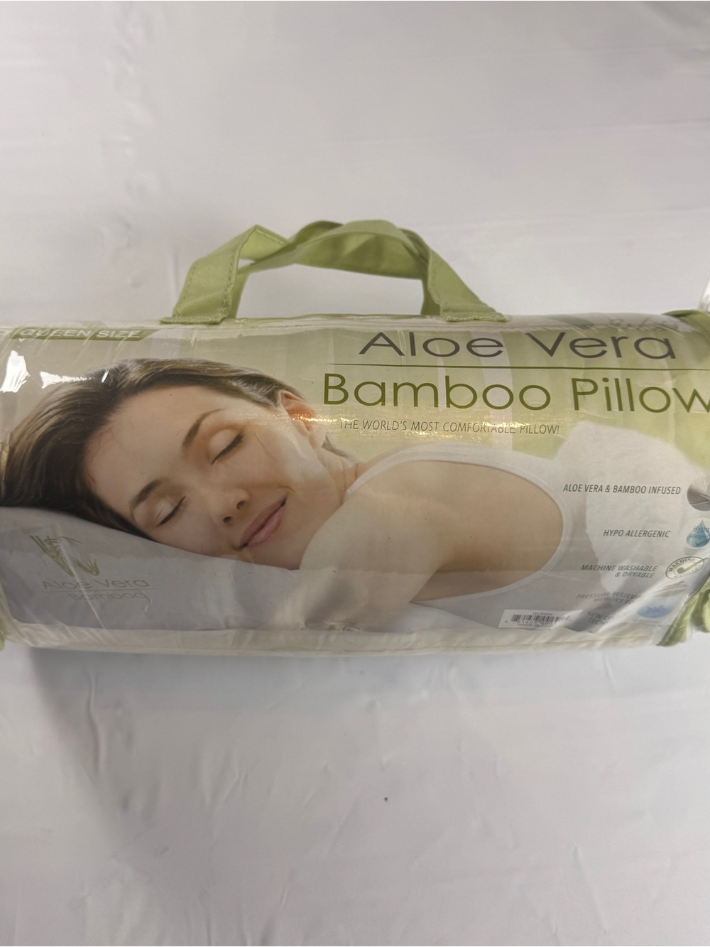 ✨ NEW Sealed Aloe Vera Bamboo Memory Foam Pillow - Queen ✨